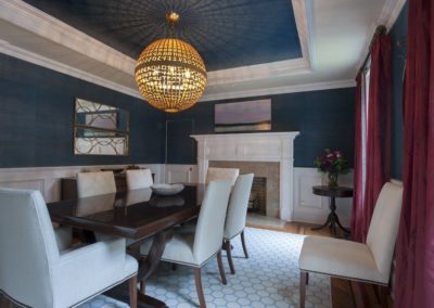 Dining Room View - City Classic interior design from Delray Beach interior designer Olga Adler Interiors.